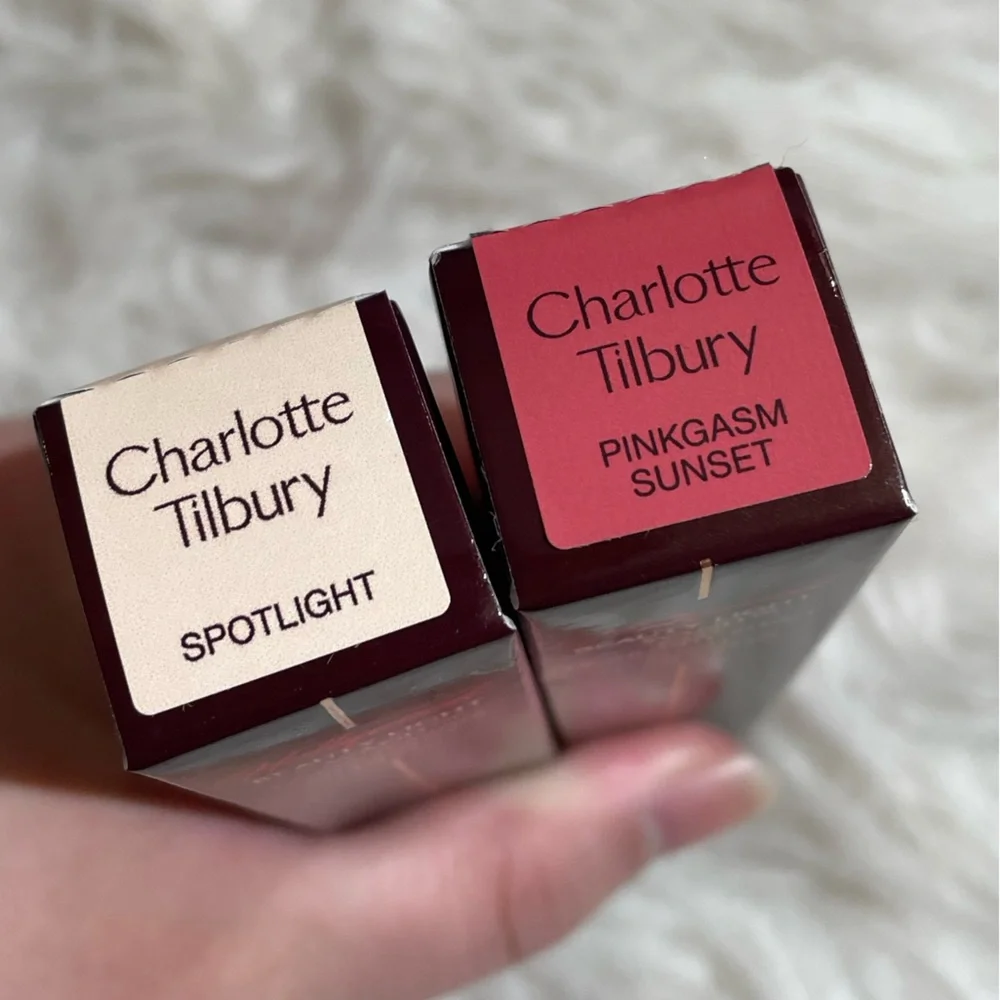 NWT Charlotte Tilbury Beauty Light Wand Spotlight Pinkgasm Sunset Highlighter